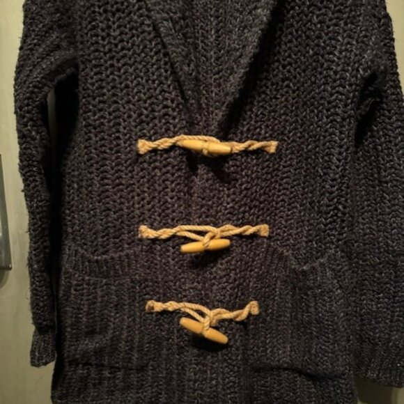 Denim & Supply Ralph Lauren Chunky Knit Wood Toggle Sweater Cardigan - Picture 11 of 16